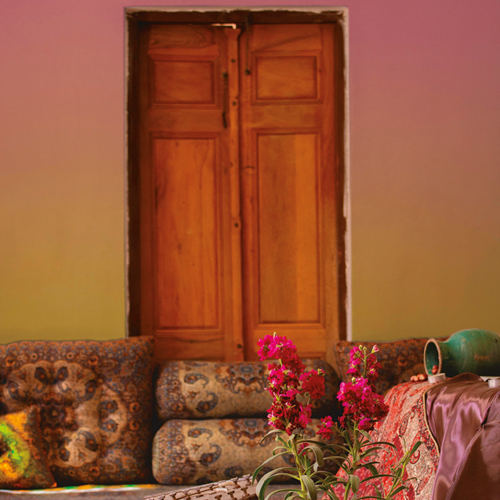 GABRIEL rose et vert