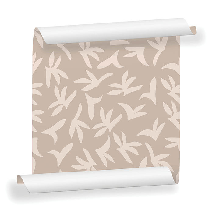 JARDIN D'HIVER crème sur grège