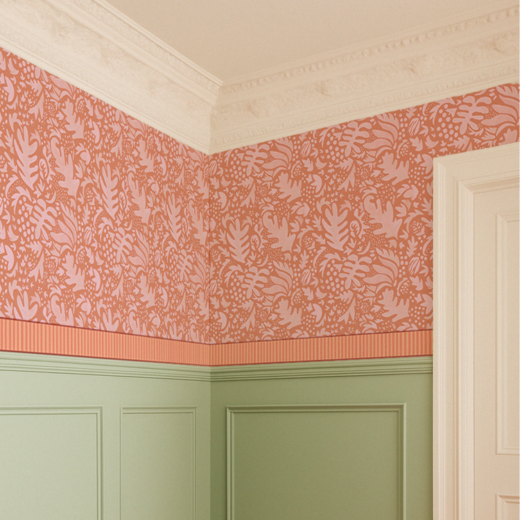 BONNIE rose saumon et bordeaux