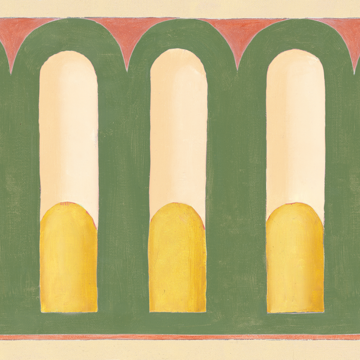 MÉLISANDE rose jaune et vert